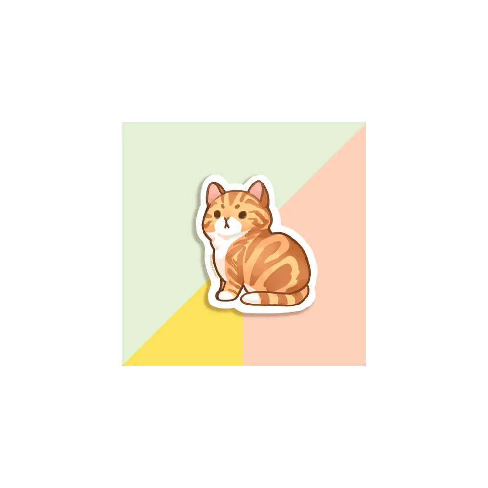 Stickers, Art & School, Thousand Skies, Vinyl, Transparent, Classic Red Tabby Cat, 760468